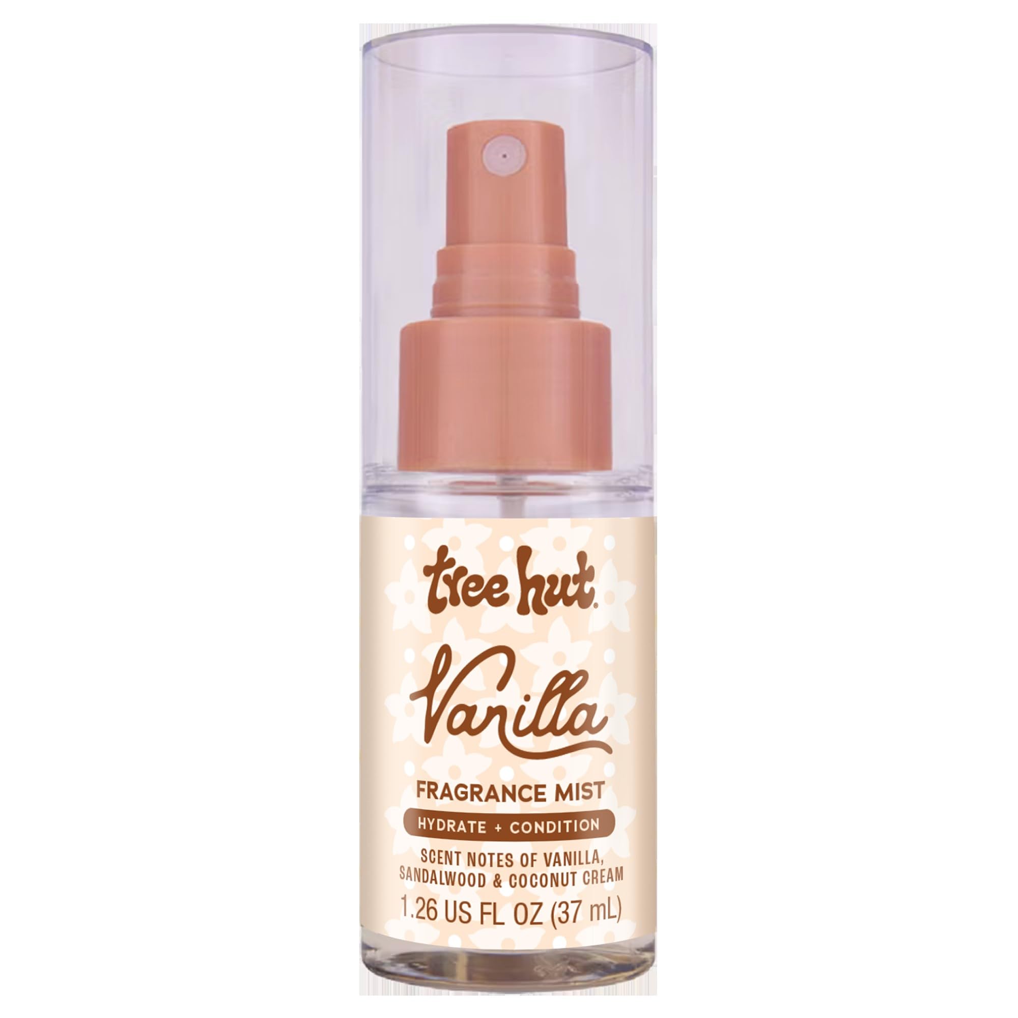 Tree Hut mini vanilla fragrance mist bottle for travel-ready refresh and scent