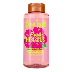 Tree Hut Pink Hibiscus Foaming Gel Wash bottle pour for a refreshing cleanse