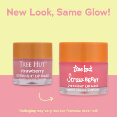 Tree Hut lip mask scoop reveals creamy overnight-care texture