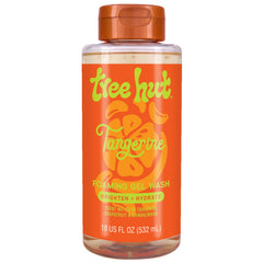 Tree Hut Tangerine Foaming Gel Wash bottle pour for a refreshing cleanse