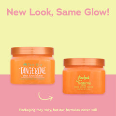 Tree Hut Tangerine Sugar Scrub texture closeup with sugar grains for gentle exfoliation