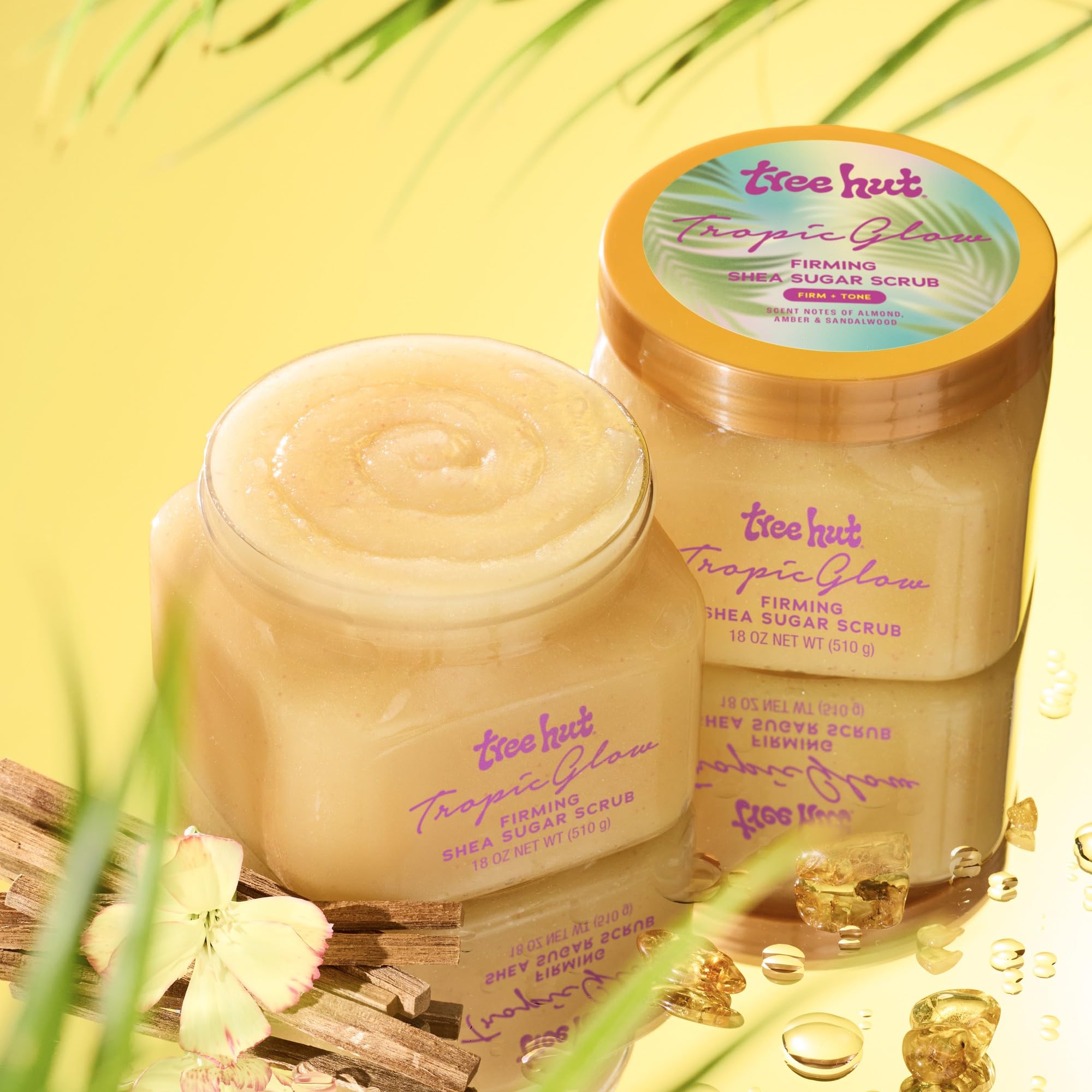 Tree Hut Tropic Glow fragancia almendra crea aroma cálido