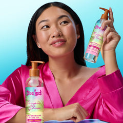 Tree Hut Tropic Glow gel-to-oil application softens skin while reducing friction.