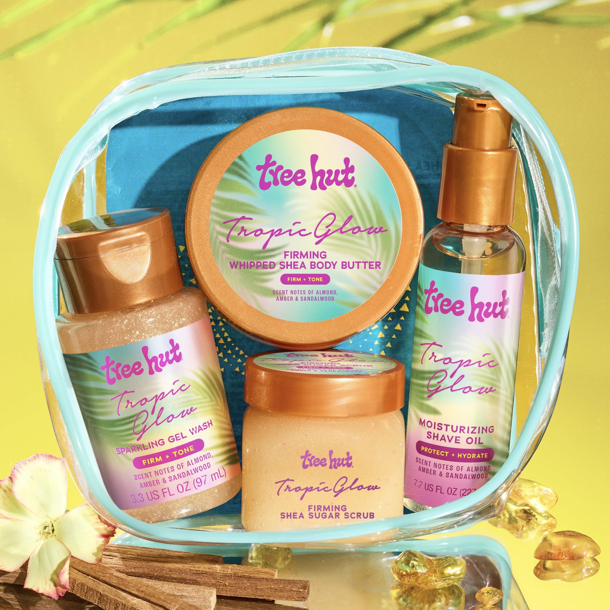 Tree Hut Tropic Glow Moisturizing Shave Oil hydrates during everyday grooming