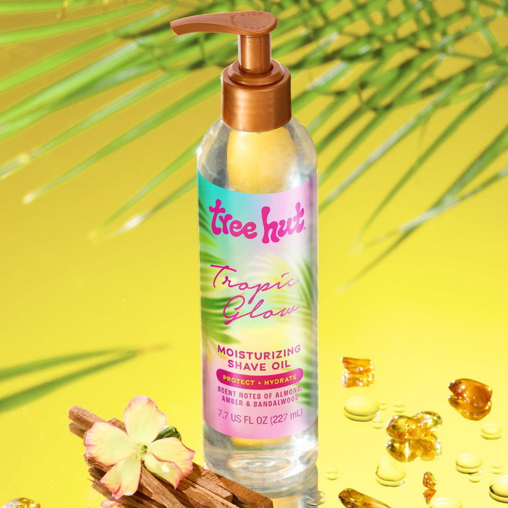 Tree Hut Tropic Glow non-slip texture supports safe use in the shower.