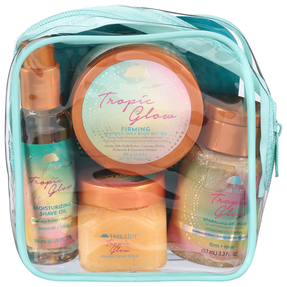 Tree Hut Tropic Glow Shea Sugar Scrub exfoliating texture for smoother skin