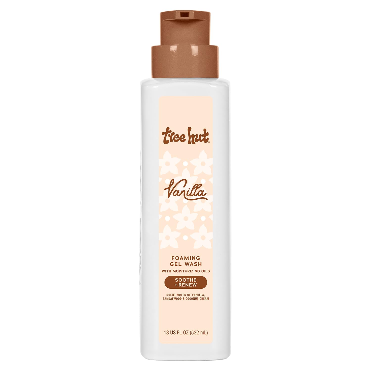 Tree Hut gel espumoso de vainilla con bomba, espuma suave para limpieza diaria
