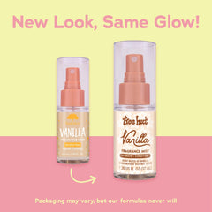 Tree Hut vanilla mist spritz shows on-skin hydration with a long-lasting aroma