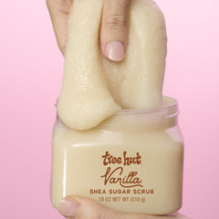 Tree Hut exfoliante vainilla hidratacion profunda para piel seca