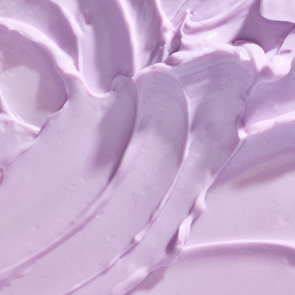 Tree Hut Violet Victory butter ingredient close-up with natural oils