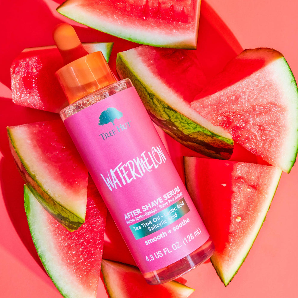 Tree Hut Watermelon serum ingredient focus on tea tree oil