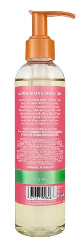 Tree Hut Watermelon Shave Oil gel-to-oil transition for a silky glide.