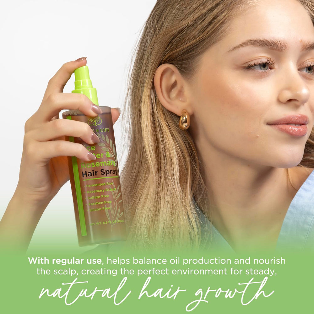 Tree of Life Beauty etiqueta del producto con ingredientes clave.