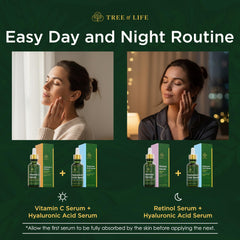 Tree of Life Beauty Hyaluronic acid serum bottle delivers deep hydration.