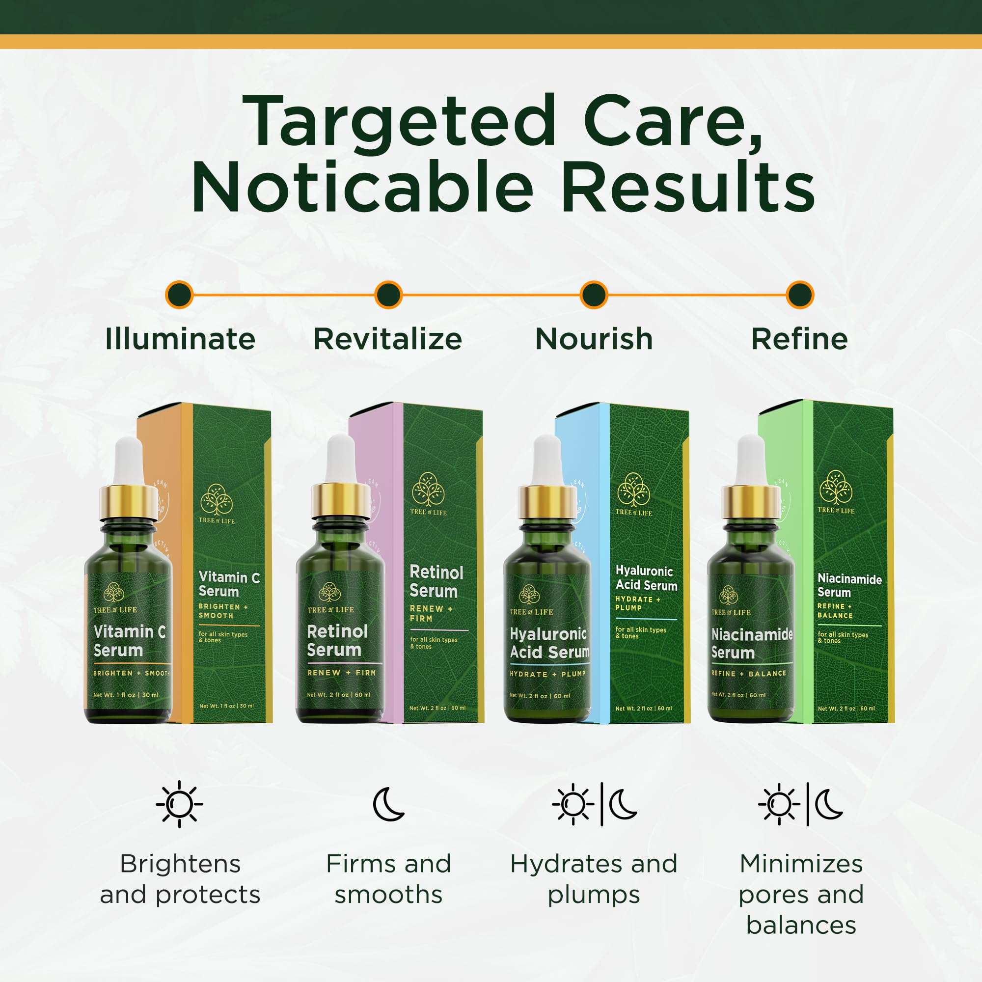 Tree of Life Beauty aplicación diaria, rutina facial suave para piel seca.