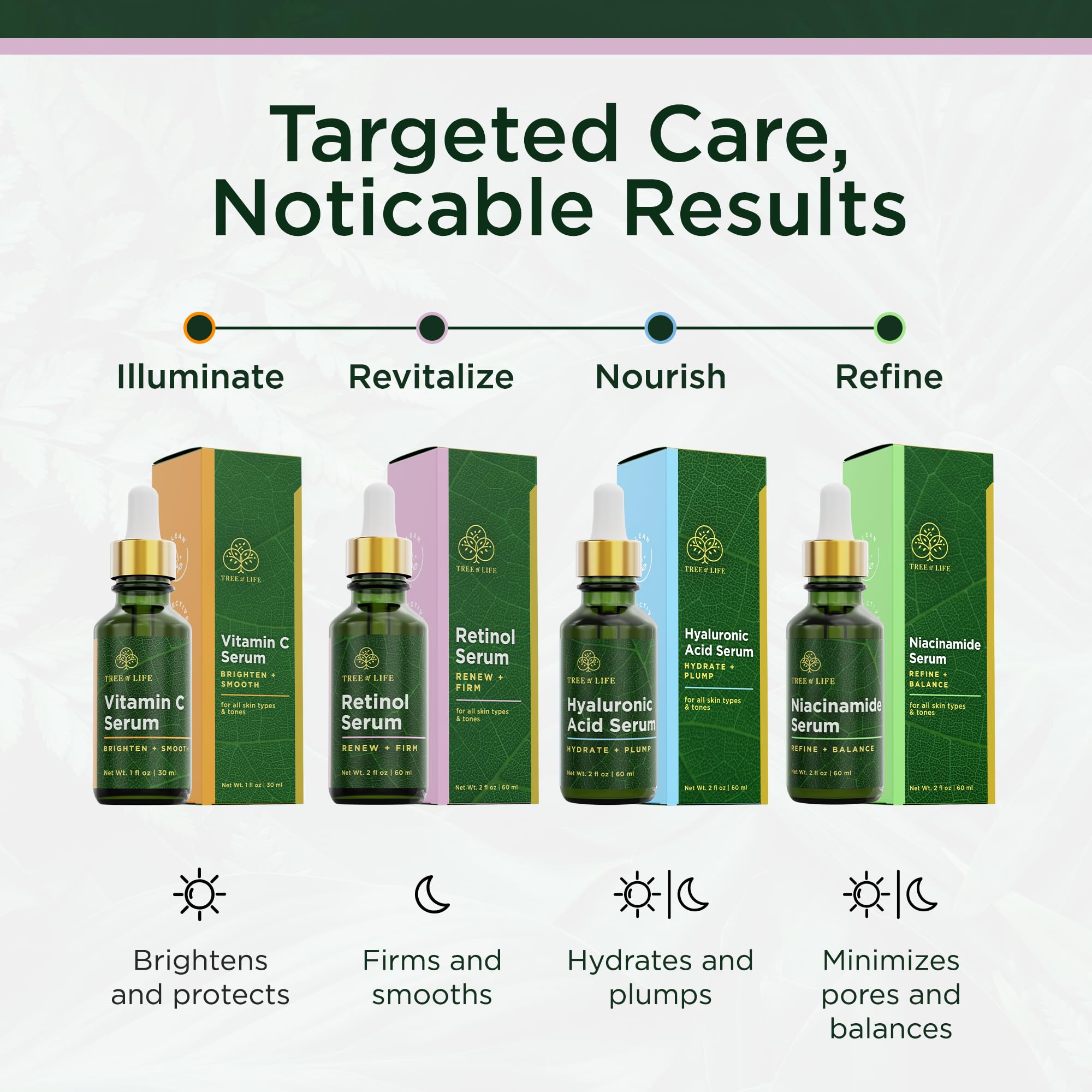 Tree of Life Beauty Retinol Serum: dermatológicamente probado y libre de crueldad.