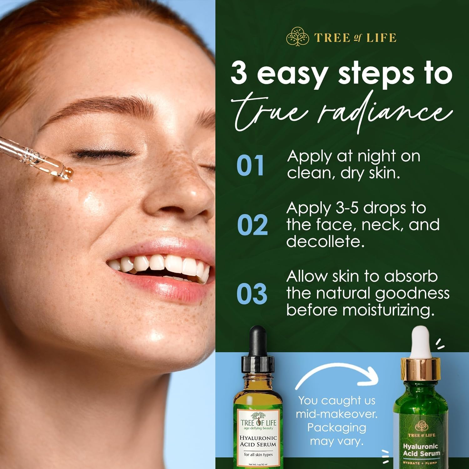 Tree of Life Beauty, dermatológicamente probado, cuidado confiable para la piel.
