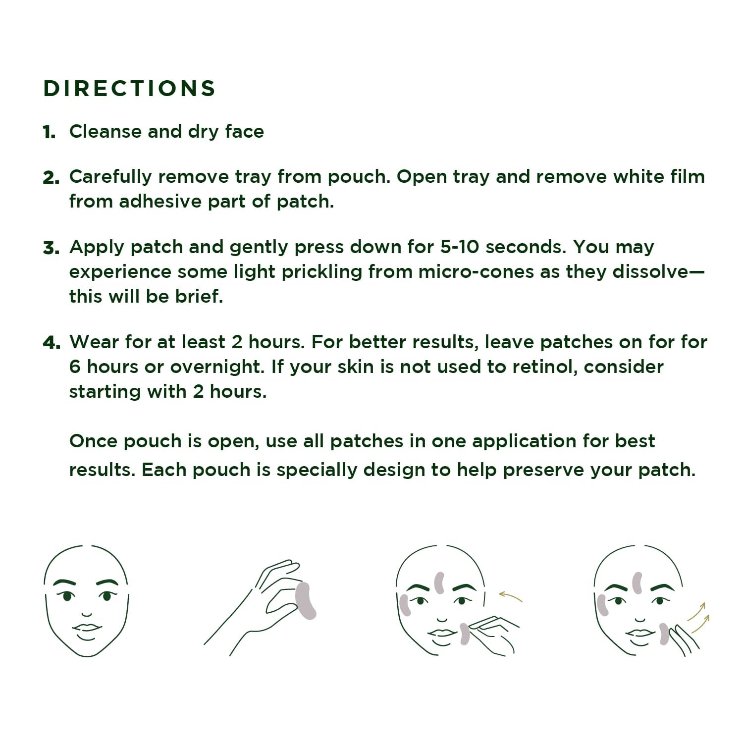 Tree of Life Beauty night-use image shows patches worn overnight for convenience.