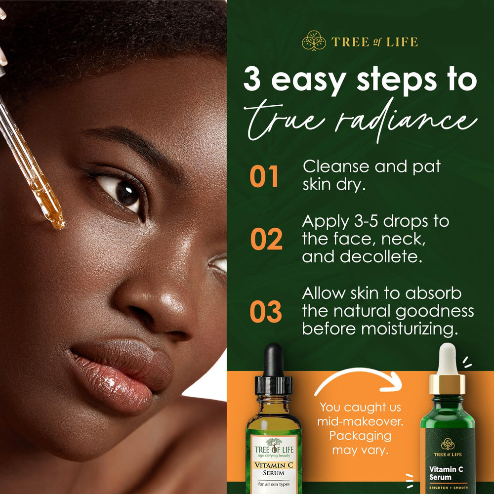 Dermatologist-tested and cruelty-free seal on Tree of Life packaging.