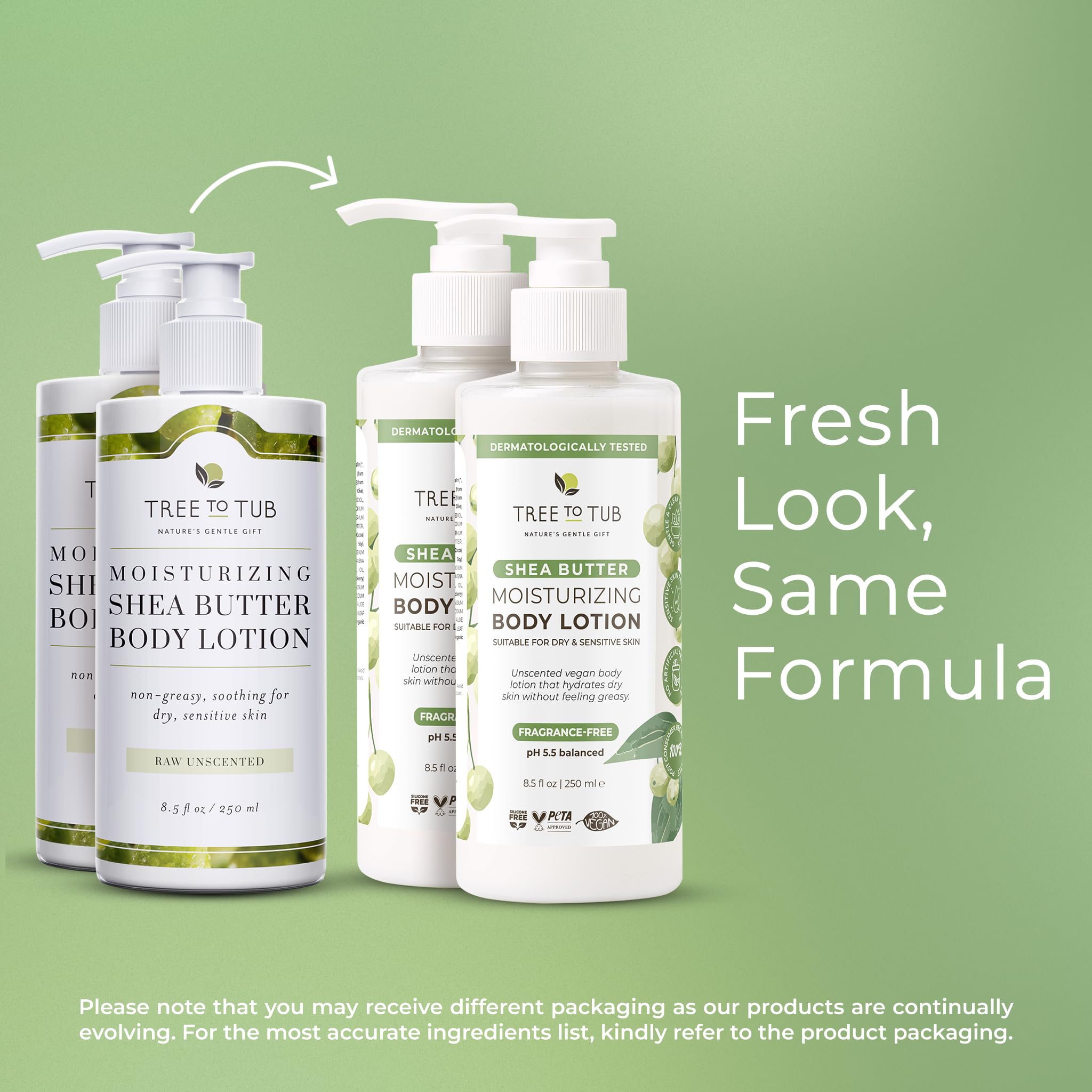 Tree To Tub close-up cream texture communicates smooth skin feel
