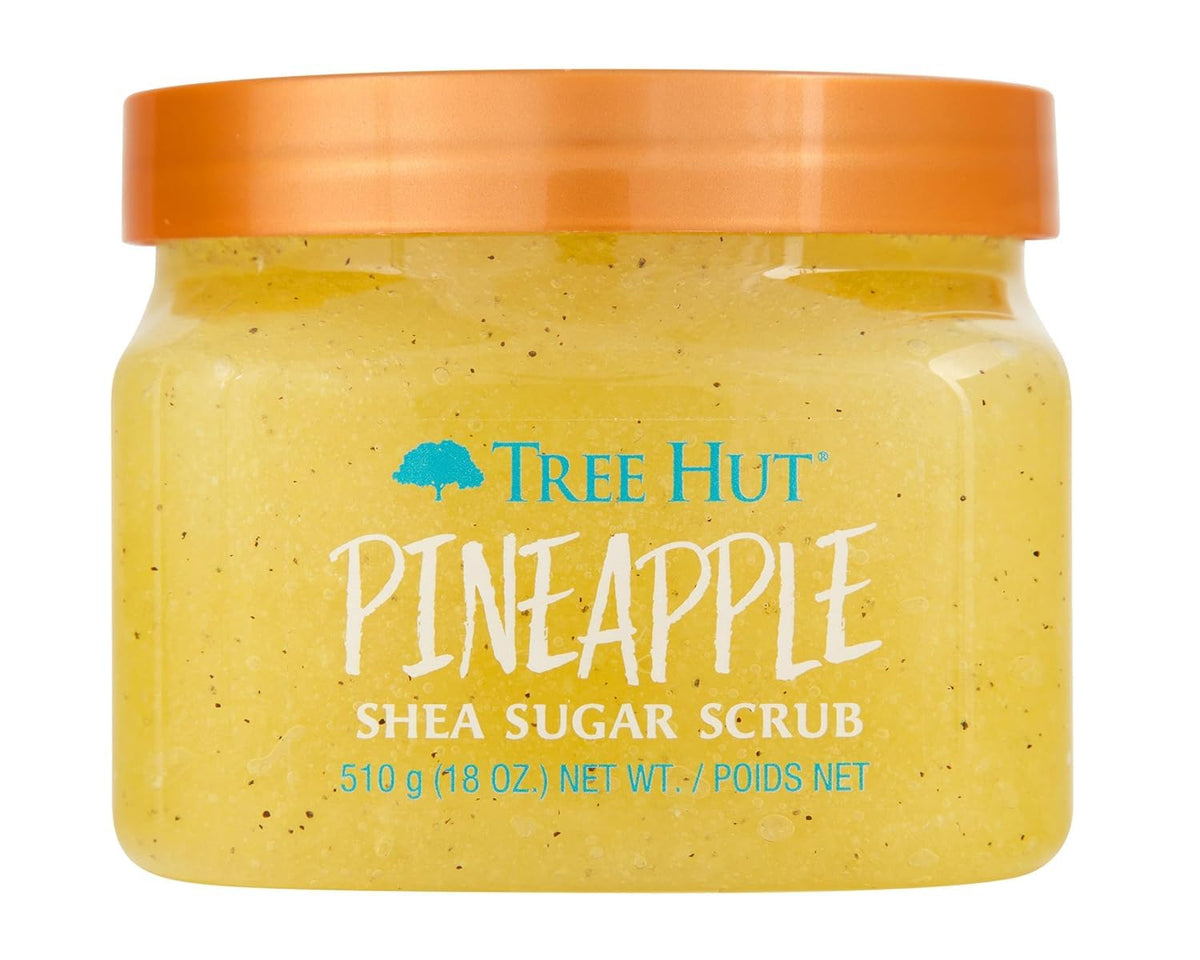 Tree Hut exfoliante azucar piña frasco: exfolia y suaviza la piel
