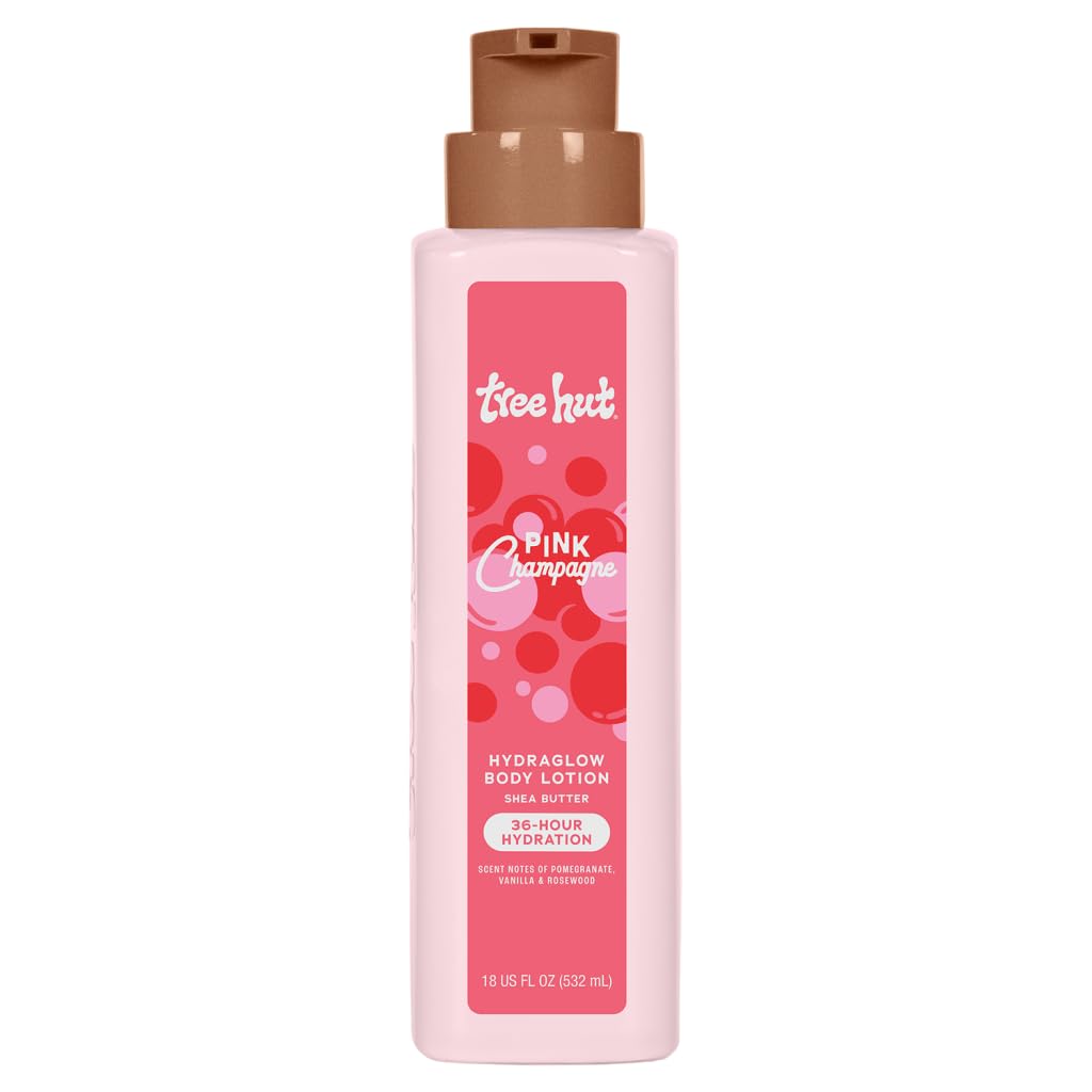 Tree Hut Hidraglow Crema Cuerpo Champán Rosado: hidratación duradera para piel suave y radiante.