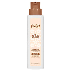 Tree Hut Hydraglow Loción Corporal Vanilla, botella para hidratación diaria y piel suave.