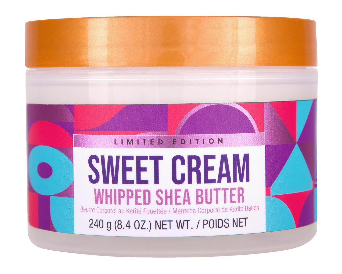Tree Hut Sweet Cream Whipped Body Butter jar with airy texture and hydration