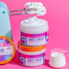 Tree Hut Sweet Cream Whipped Shea Butter closeup capturing creamy aroma