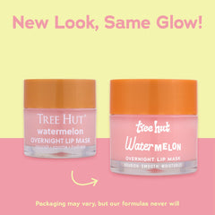 Tree Hut Watermelon Scent Lip Mask highlights refreshing fragrance for lips.