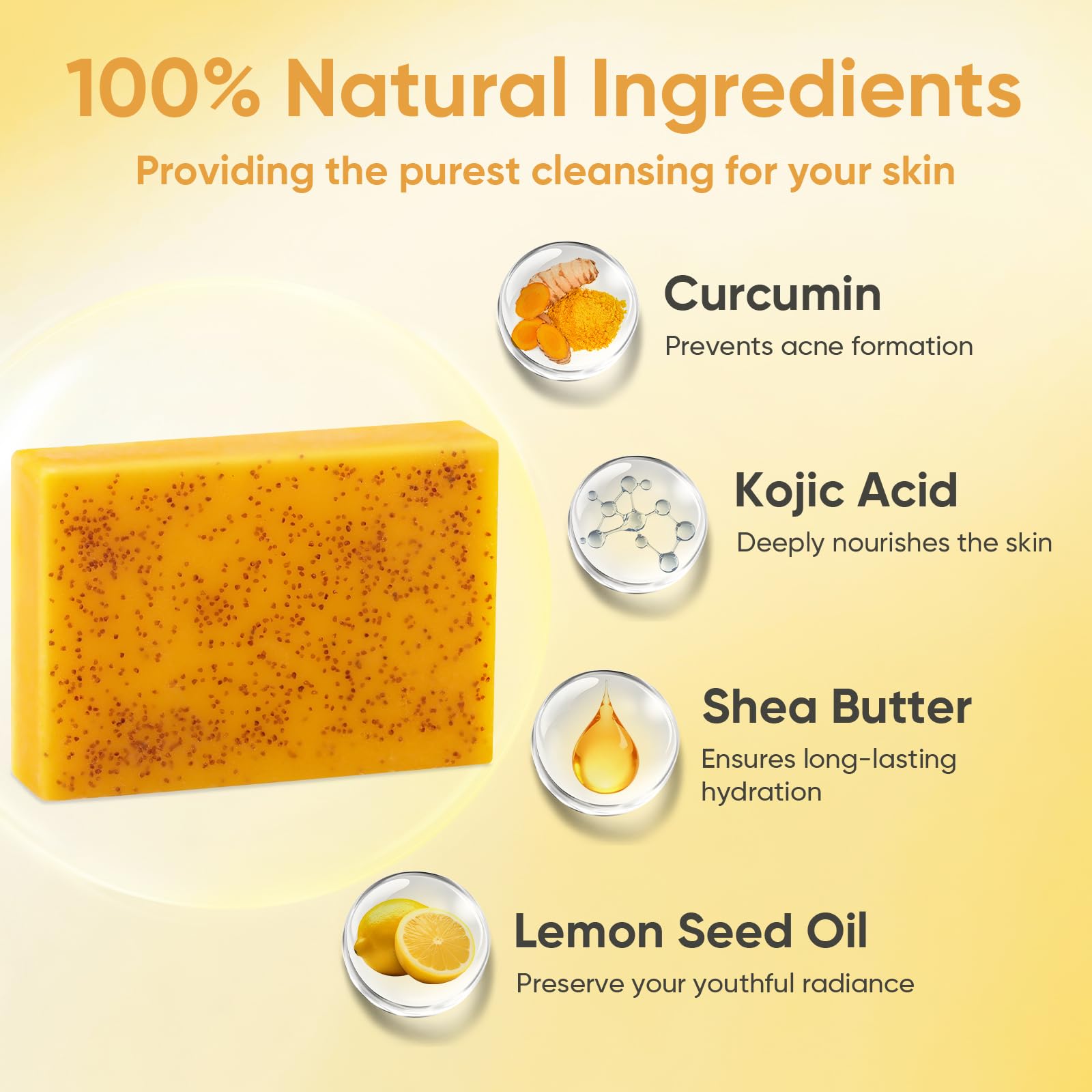Treeroot turmeric soap in mesh bag showing luxurious lather