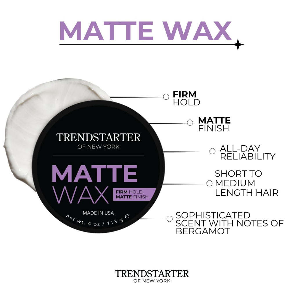 TRENDSTARTER CERA MATE: textura dinámica para cabello corto a largo sin brillo