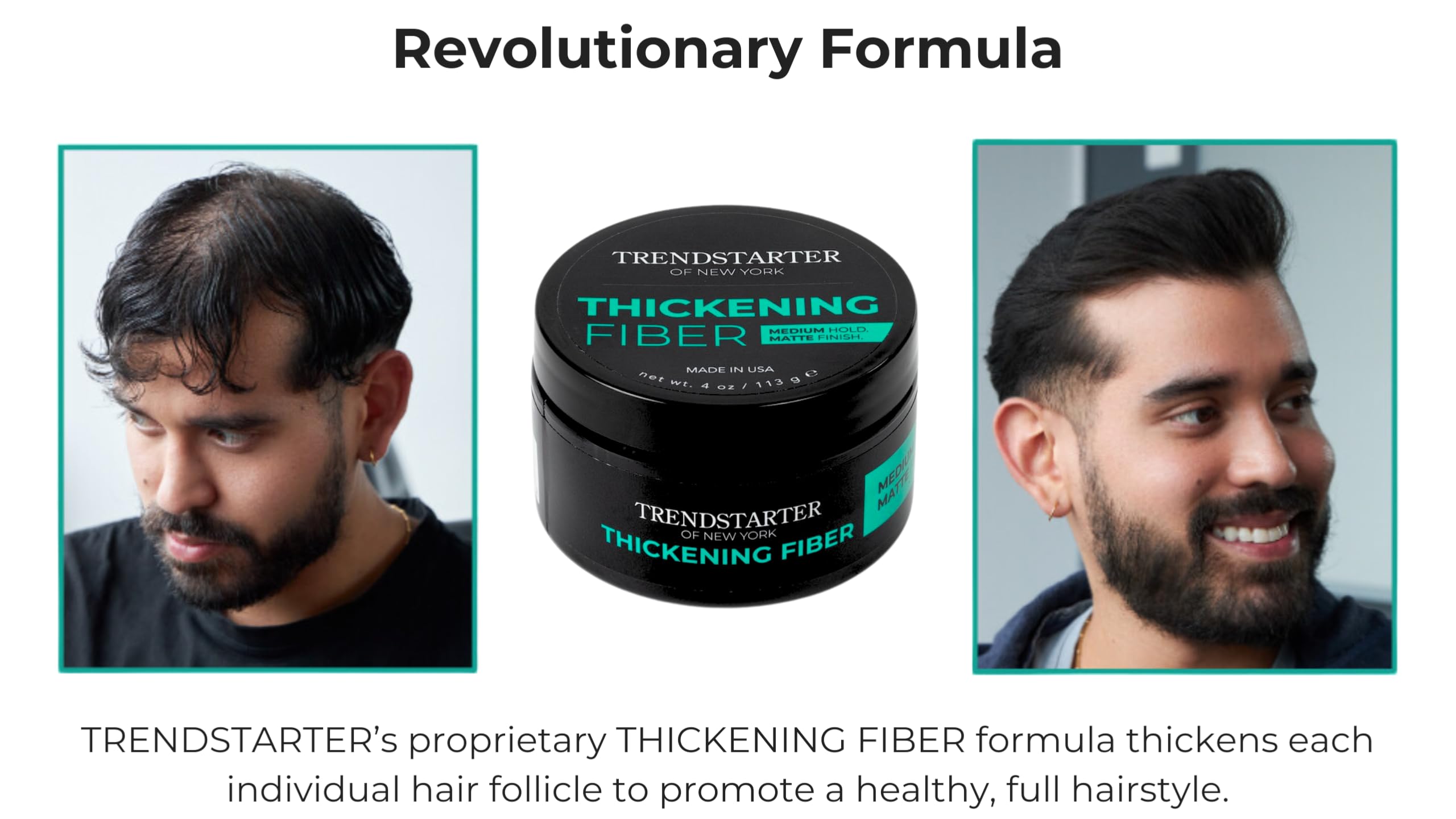 TRENDSTARTER Thickening Fiber textura suave para acabado mate.