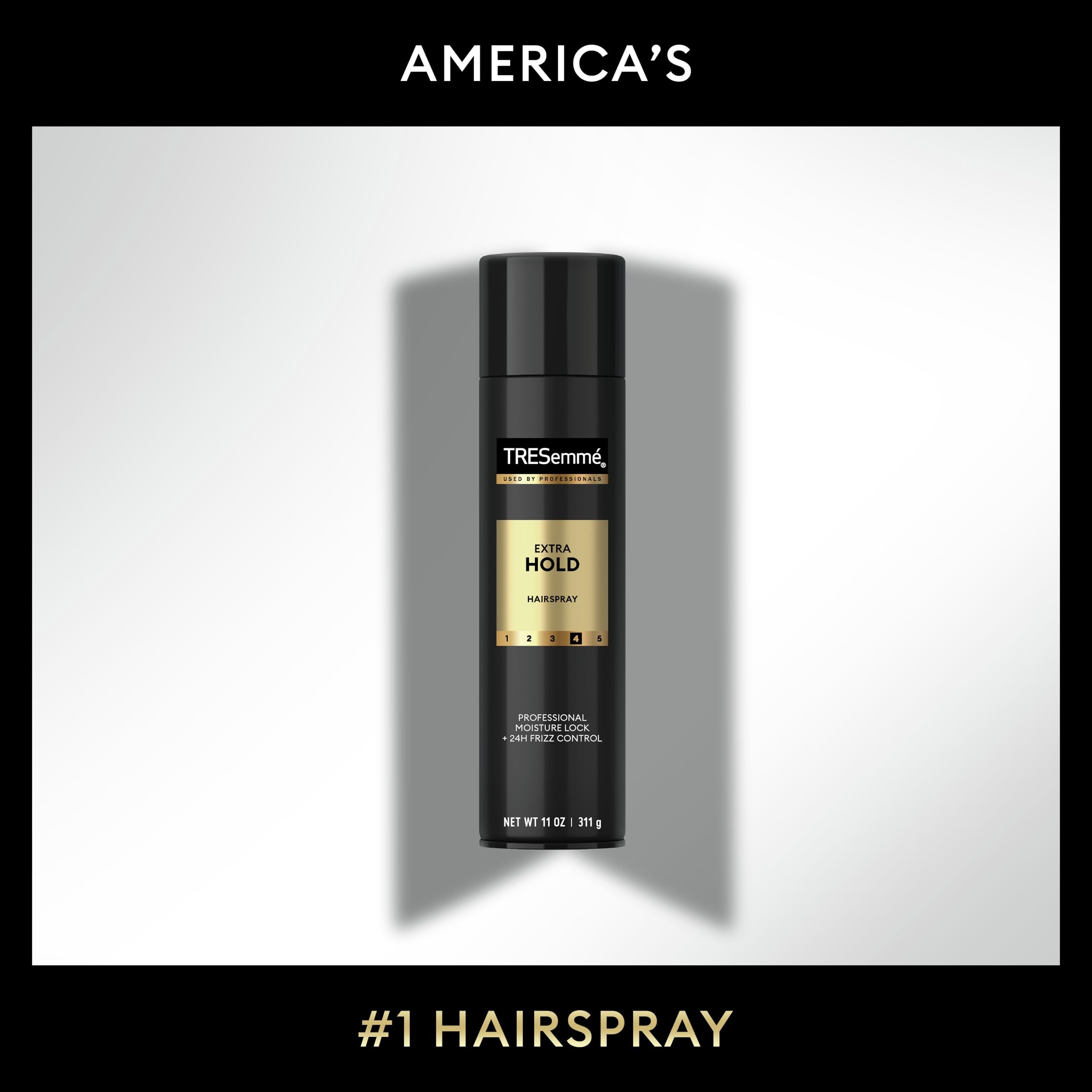 TRESemmé 24-hour hold with frizz control keeps styles smooth in humidity.