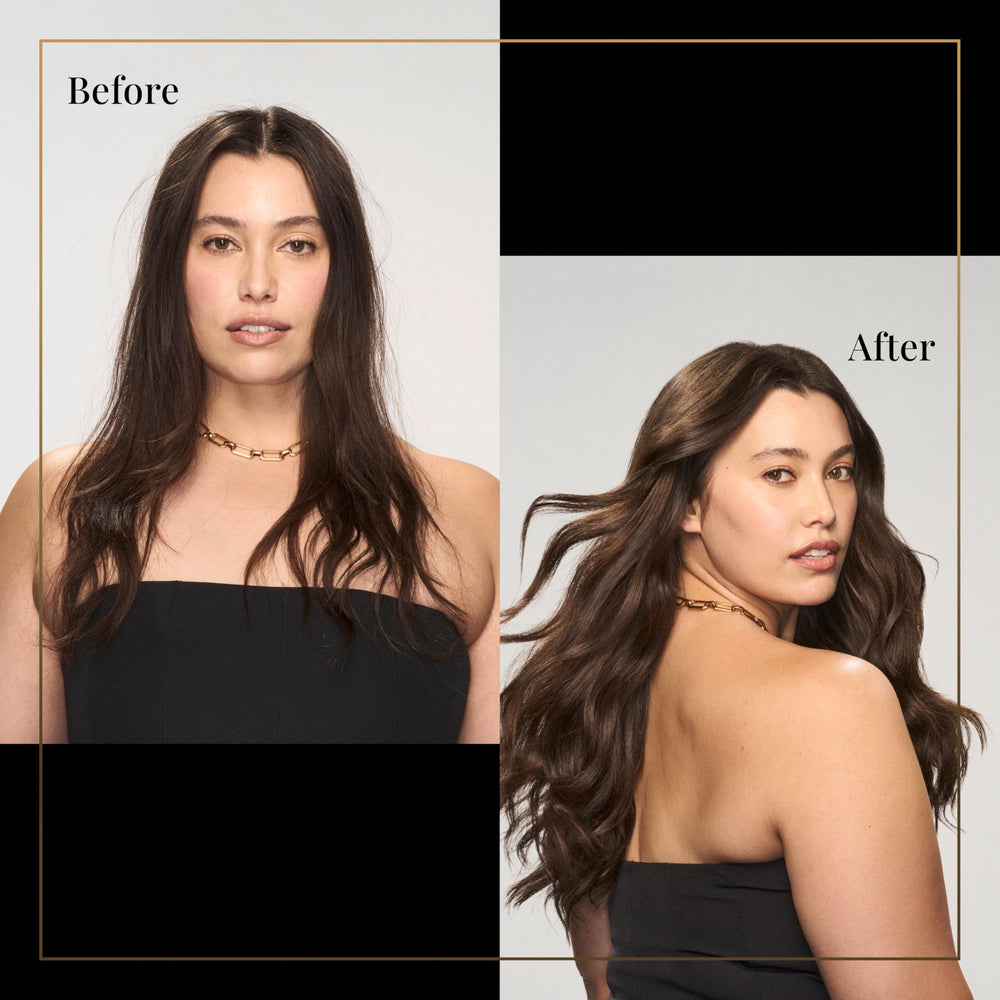 TRESemmé A-List Peinado-Facil-de-Cepillar facilita cepillado sin frizz.