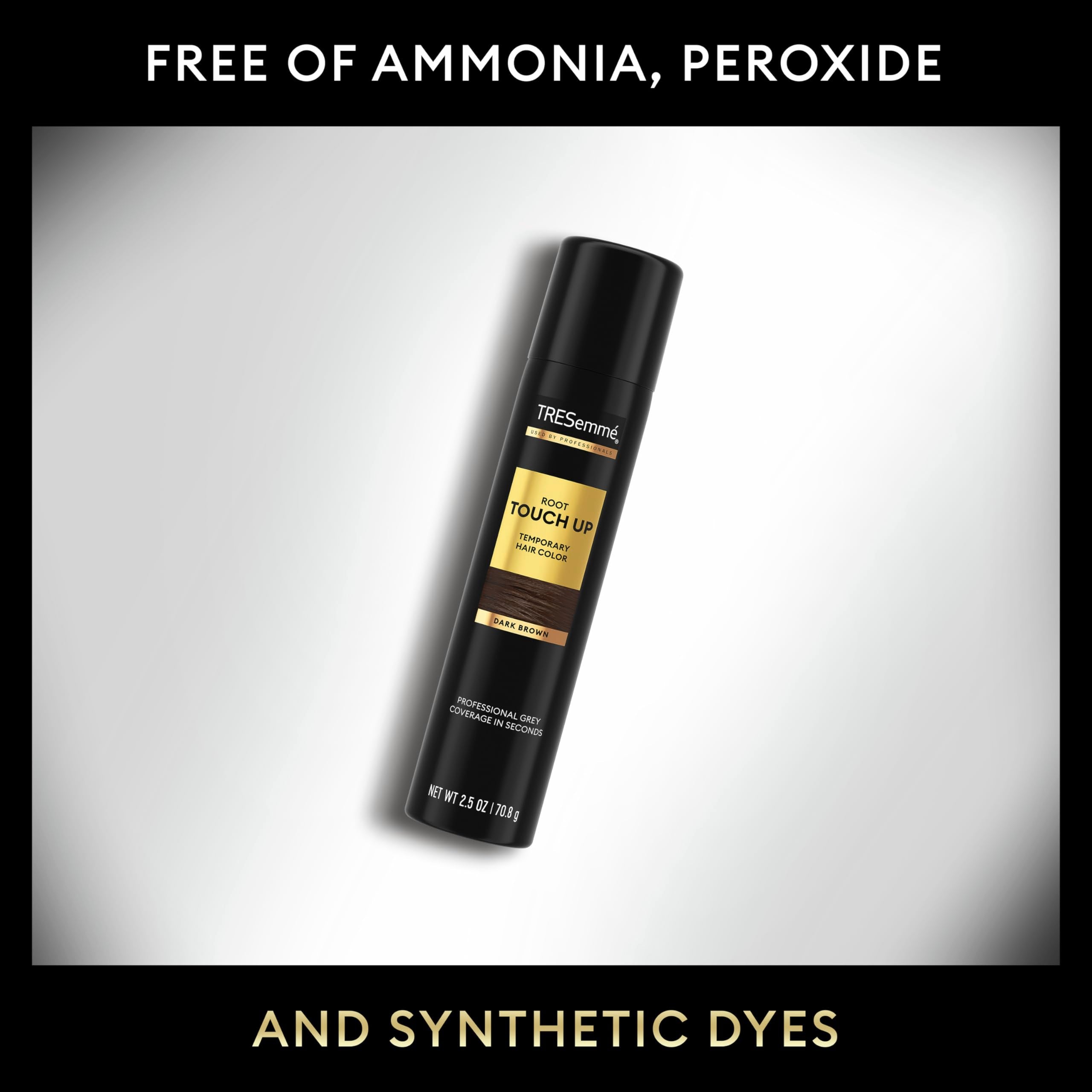 TRESemmé ammonia-free and peroxide-free formula for safe touch-ups