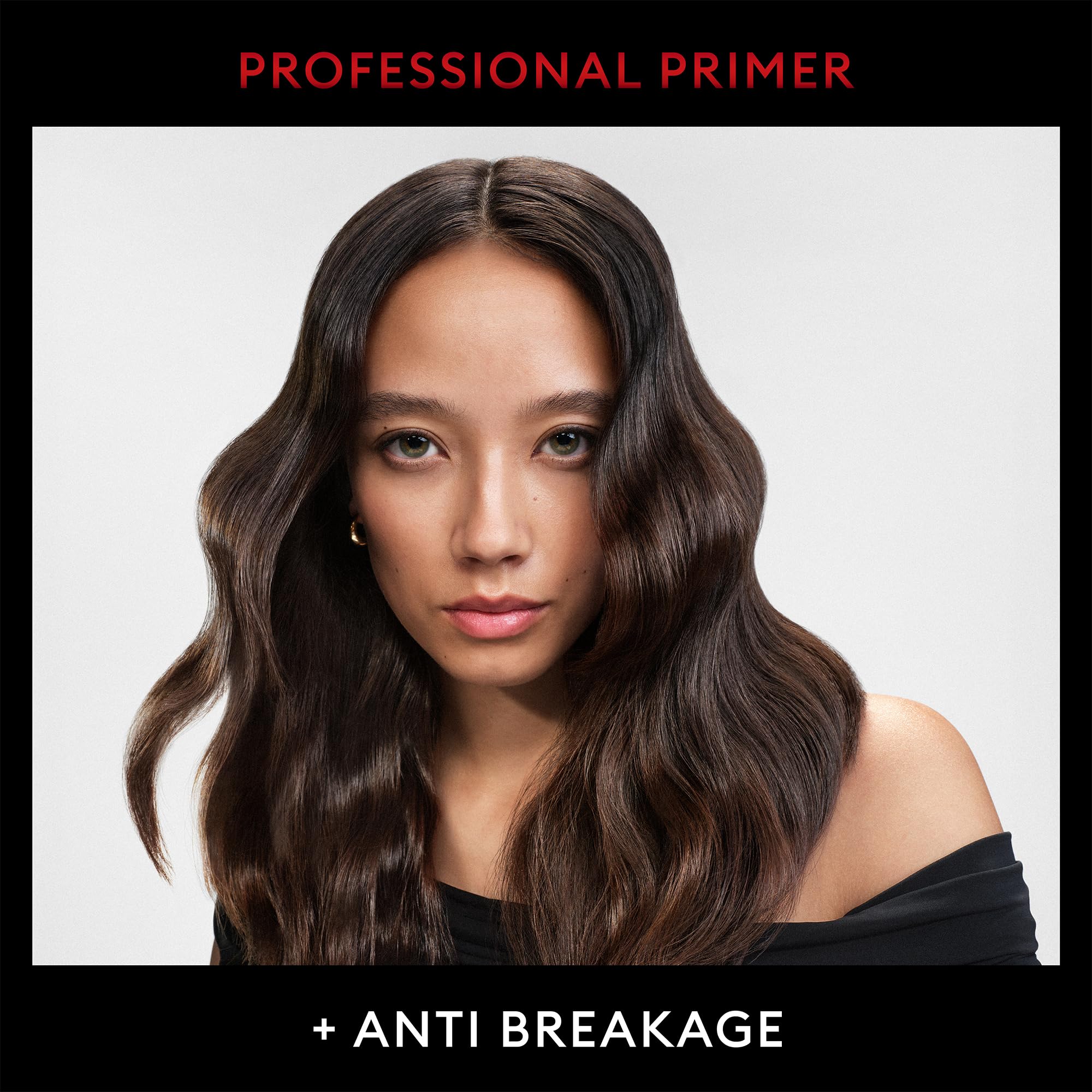 TRESemmé Anti-frizz formula close-up for smoother, more manageable hair.