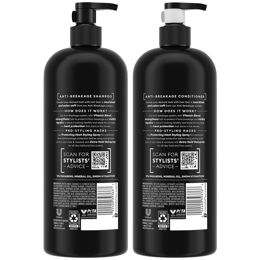 TRESemmé Acondicionador Antirrotura en botella facilita desenredar y dejar suave.