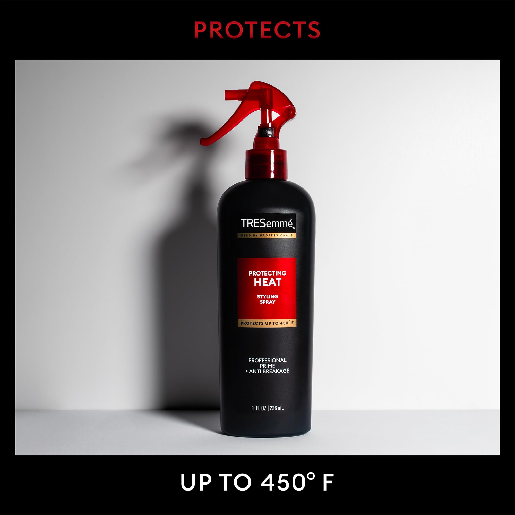 TRESemmé Blowout set applied on damp hair for smoother blowouts.