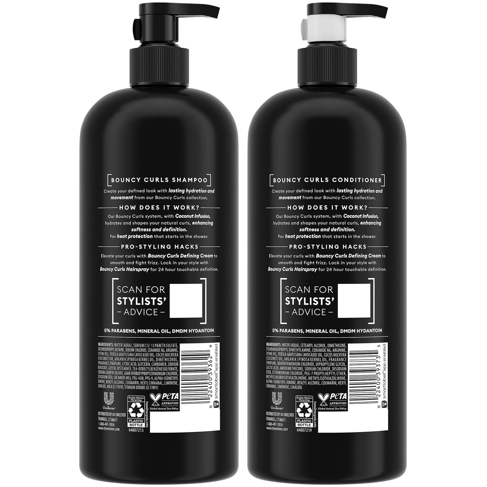 Acondicionador TRESemmé Bouncy Curls define rizos con nutrición profunda