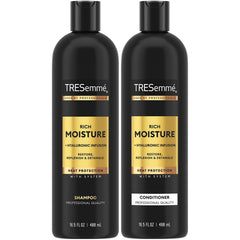 Champú TRESemmé Rich Moisture, botella de hidratación para cabello seco
