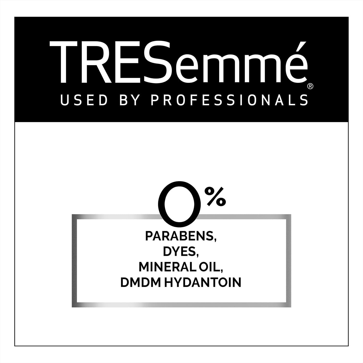 TRESemmé conditioner vitamin E biotin label highlighting strengthened hair