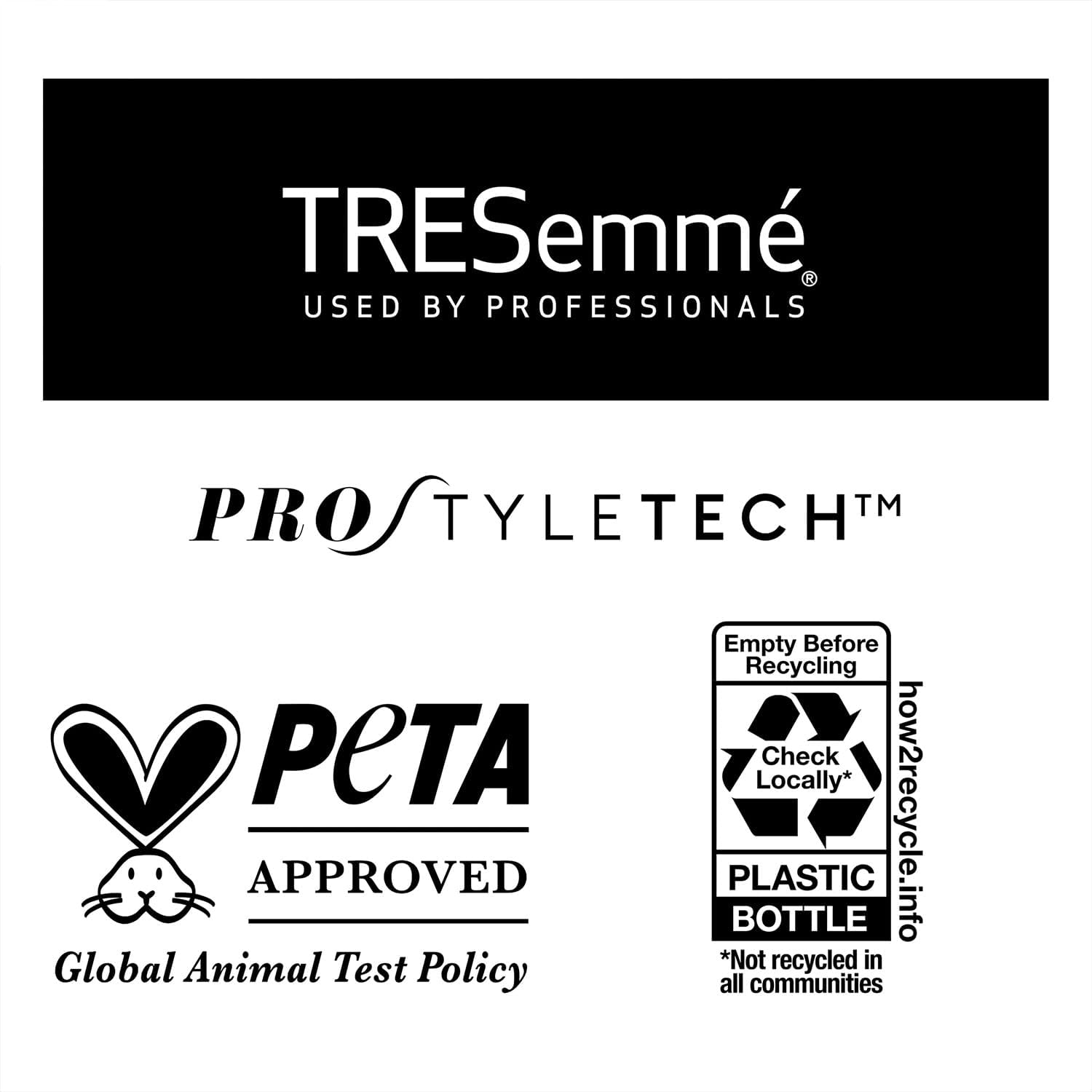 TRESemmé cruelty-free badge confirms PETA approval