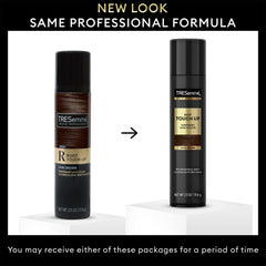 Close-up of dark brown color application for seamless coverage.