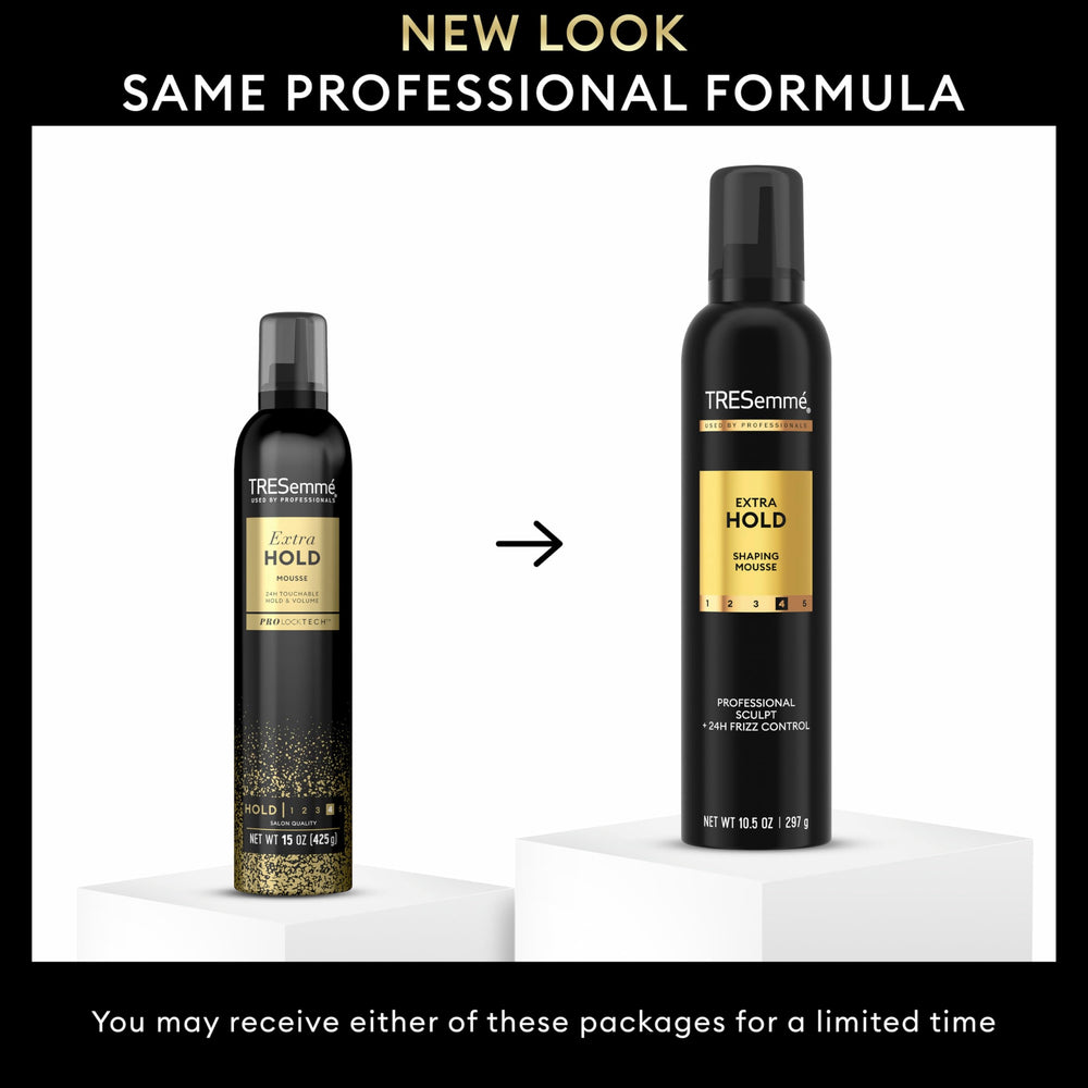 TRESemmé Dispense Egg-Sized Dollops shows easy, even distribution on damp hair.