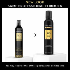 TRESemmé Dispense Egg-Sized Dollops shows easy, even distribution on damp hair.