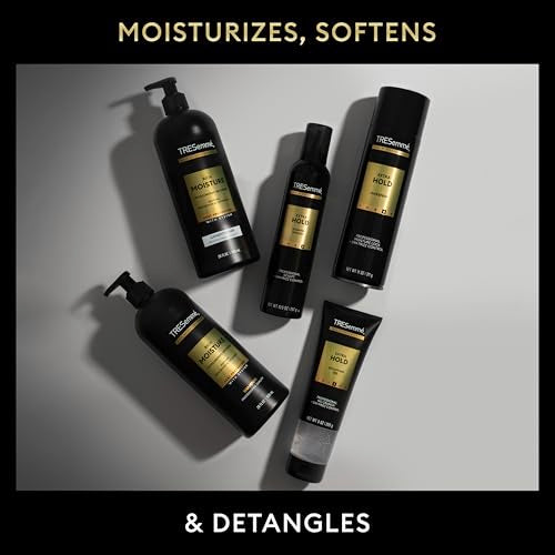 TRESemmé Dry-hair hold test showing long-lasting control.