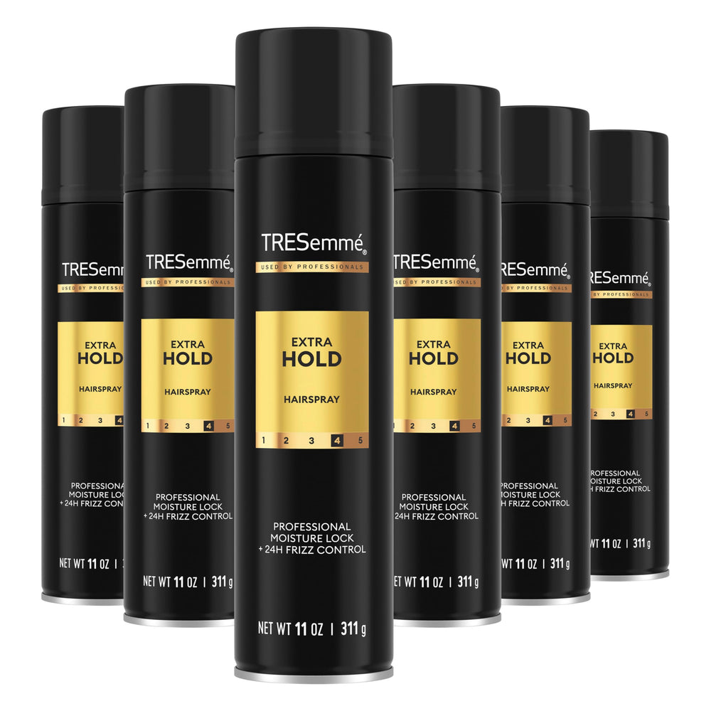 TRESemmé Extra Hold Hairspray can showing lasting finish without stiffness for daily styles.