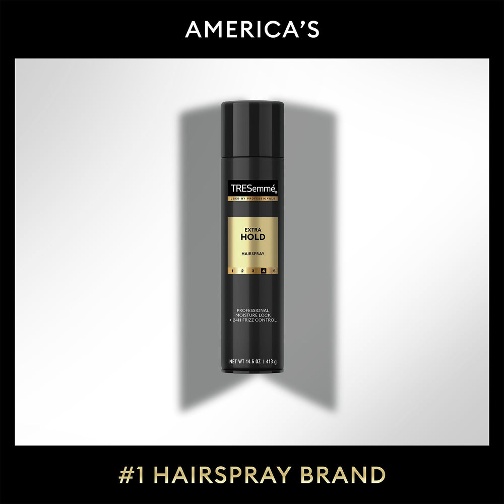 TRESemmé frizz-control finish on a sleek styled look.