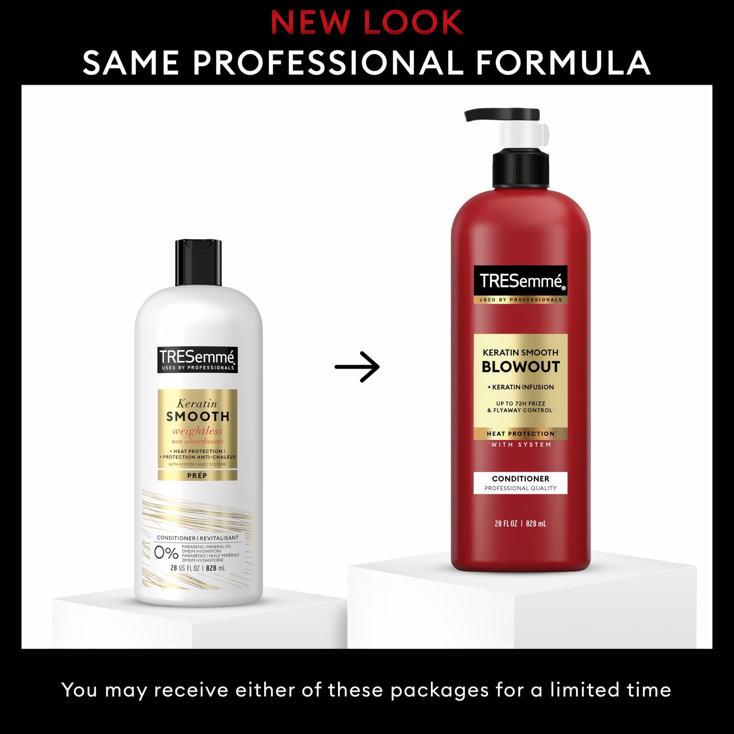 TRESemmé Keratin Smooth Condicionador, brillo suave y tacto sedoso